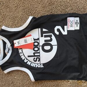 Kids Black Basketball Tank Top